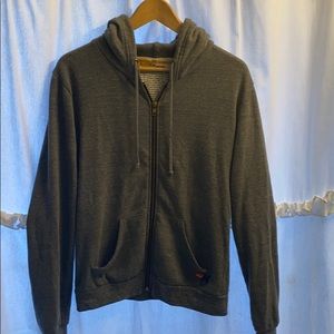 Aviator Nation Gray Hoodie w/ Lightening Bolt